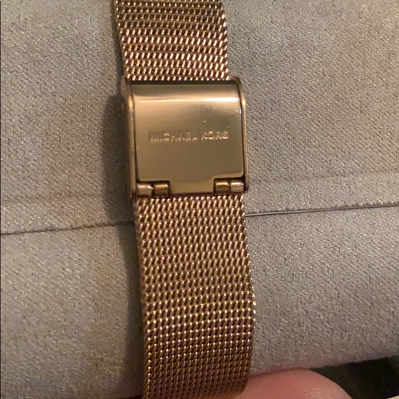 Rose Gold-Tone Stainless Steel Mesh Bracelet watch